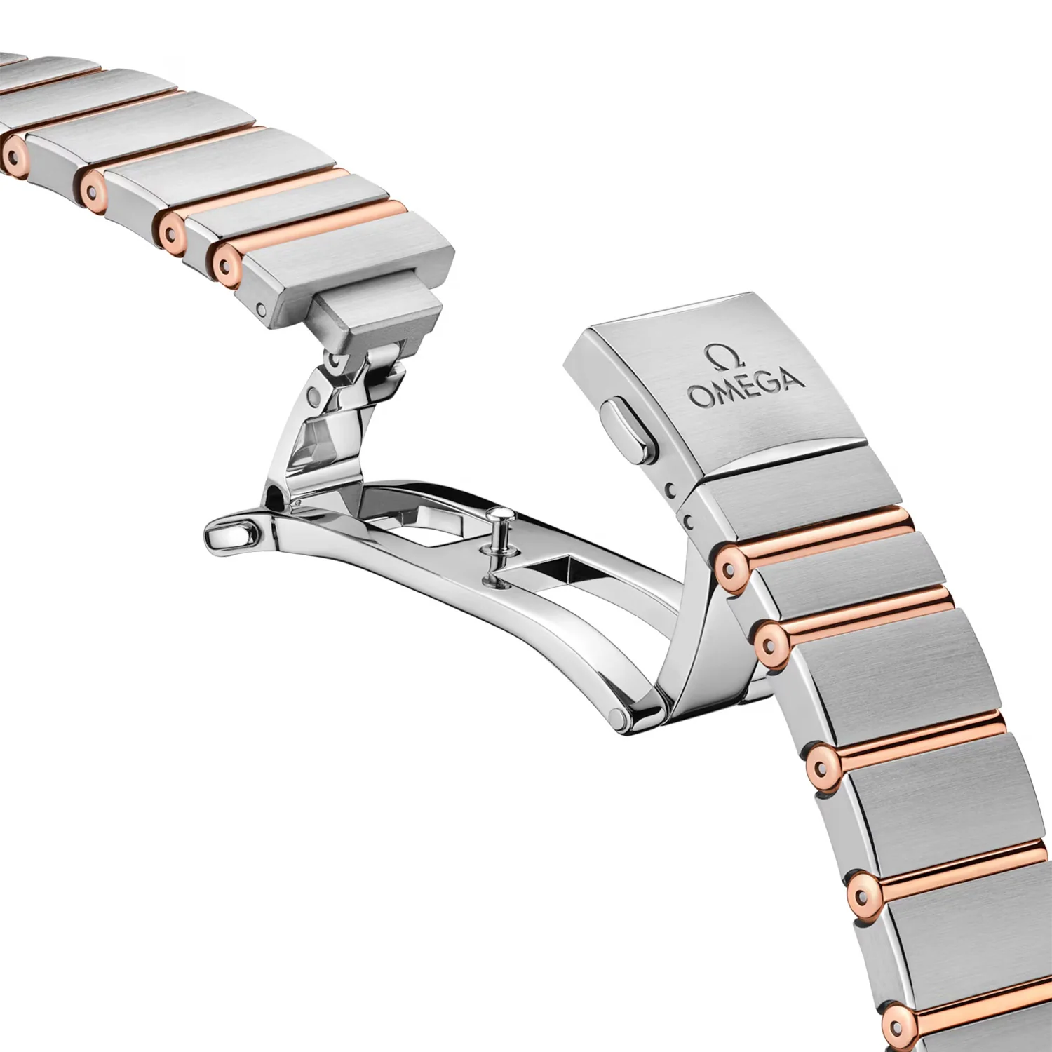 Constellation 28mm Two-Tone Index Dial Ladies Pink Case Watch - Image 4