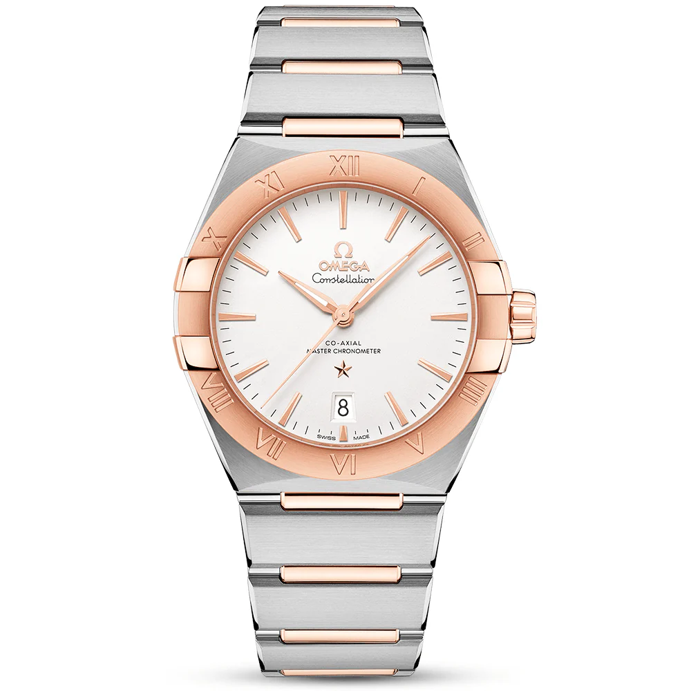 Constellation 39mm Two-Tone Silver Dial Mens Automatic Watch