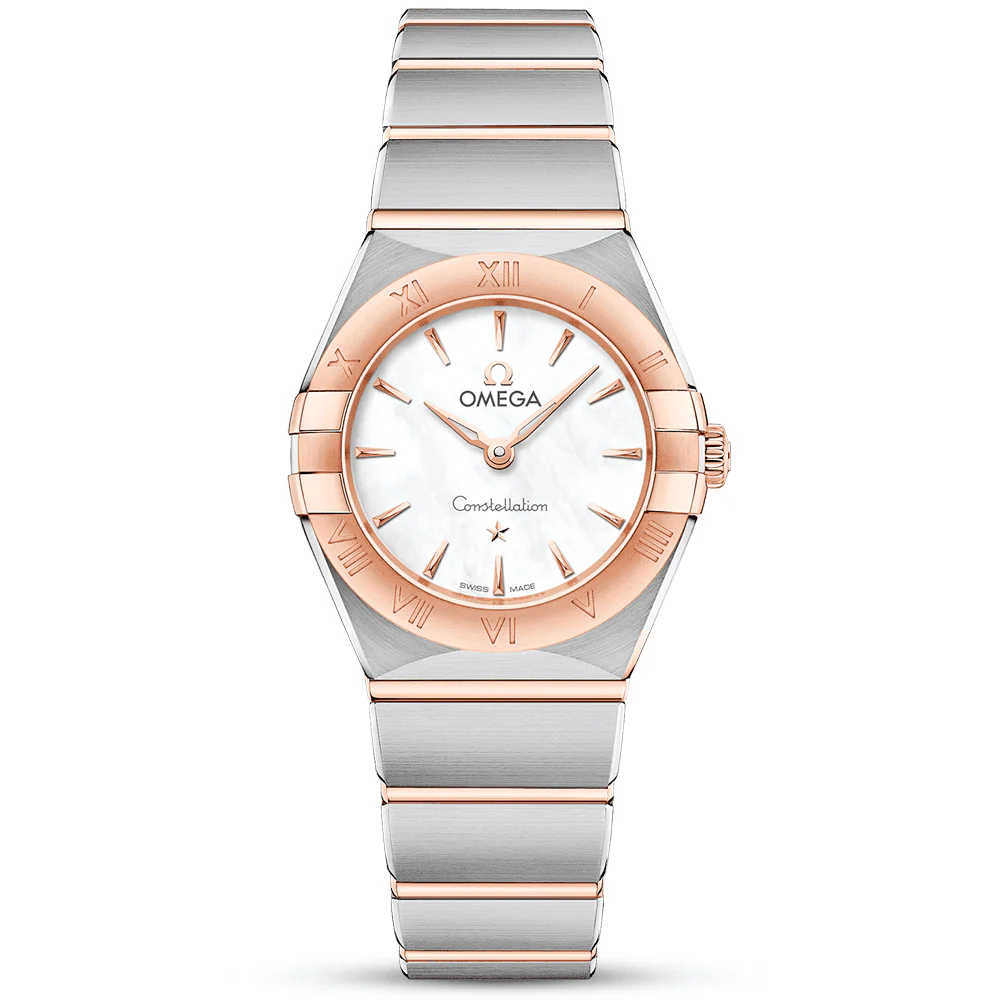 Constellation 25mm Two-Tone White Mother of Pearl Dial Ladies Watch