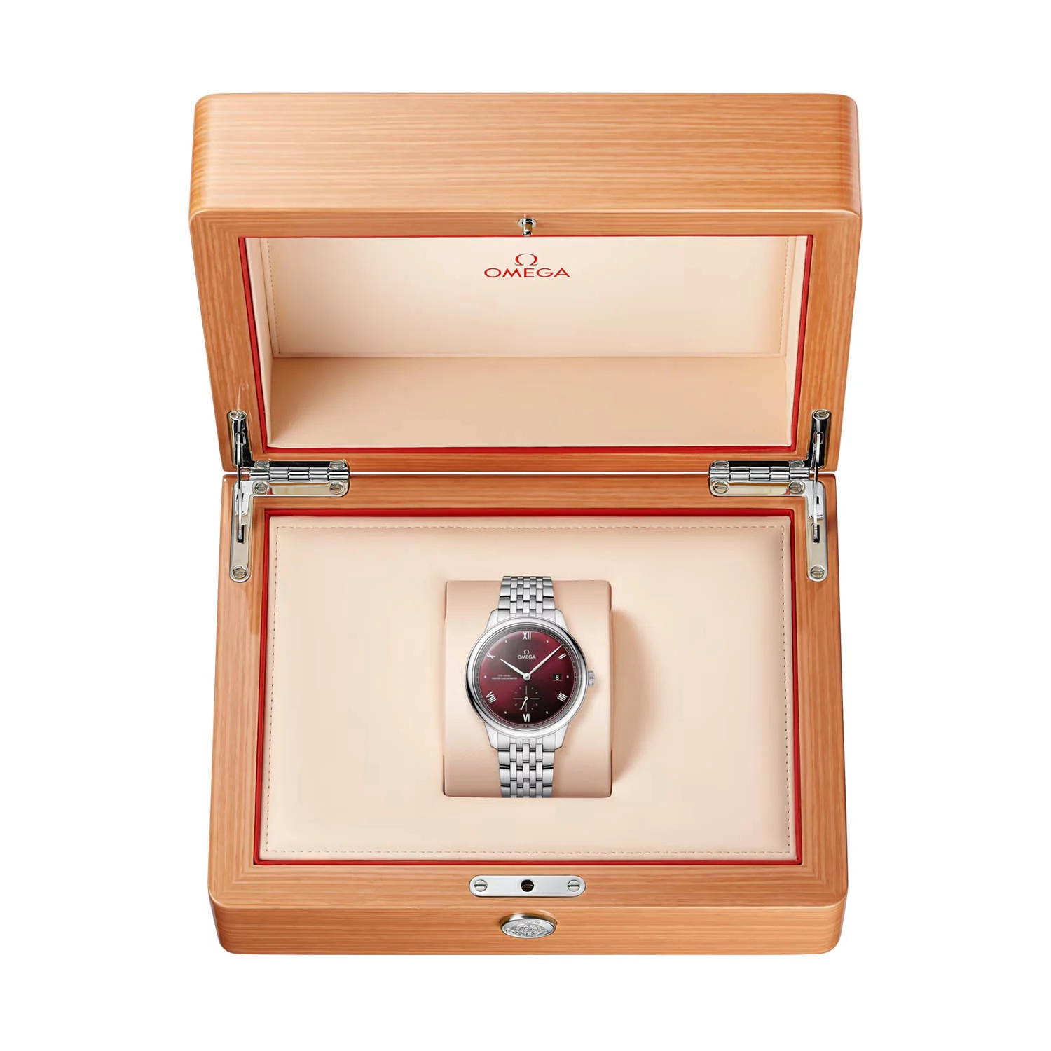 De Ville Prestige Small Seconds 41mm Red Dial Automatic Bracelet Watch - Image 2