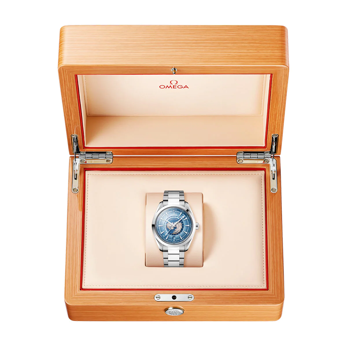 Seamaster Aqua Terra GMT Worldtimer 43mm Summer Blue Dial Men's Watch - Image 2