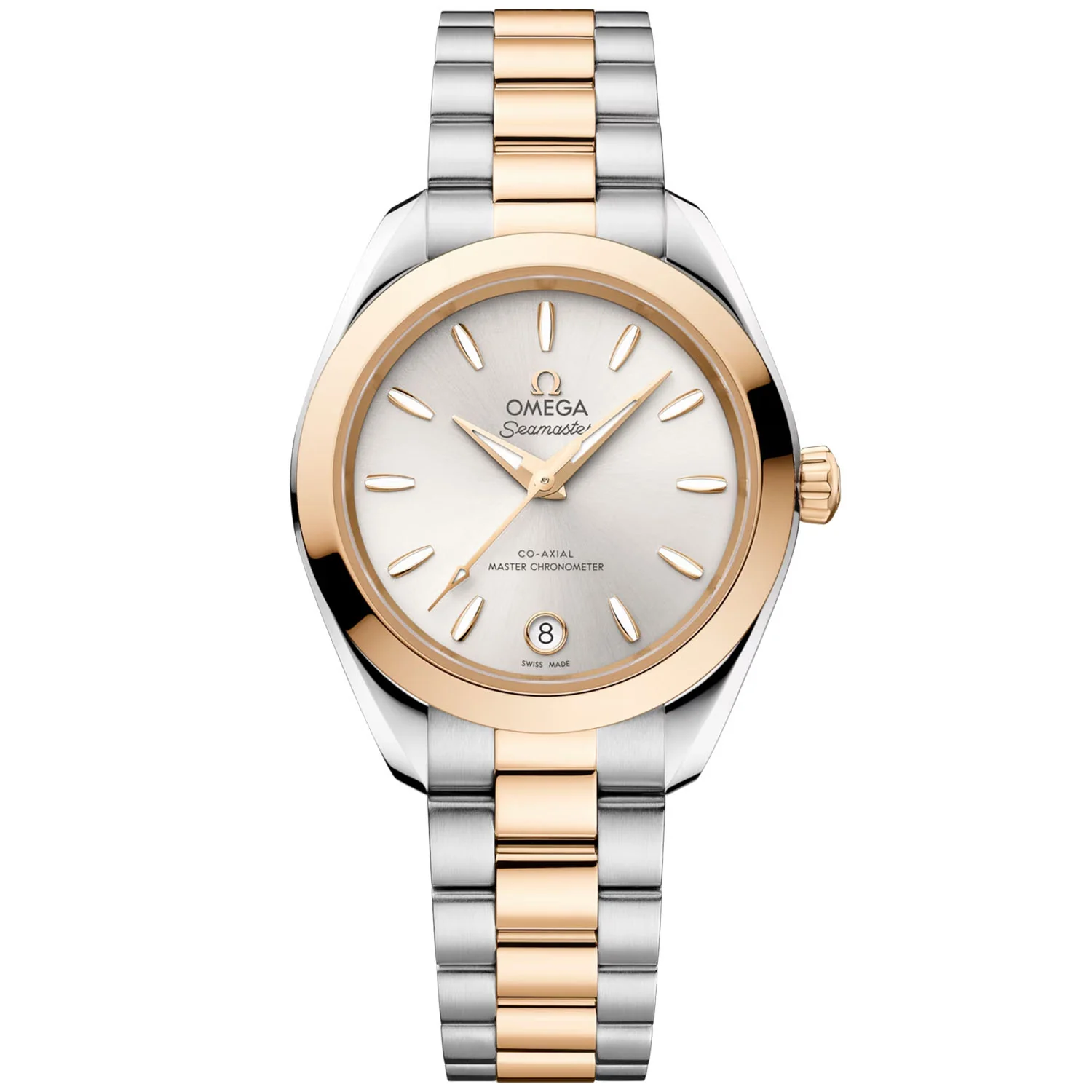 Seamaster Aqua Terra 30mm Two-Tone Silver Dial Ladies Watch