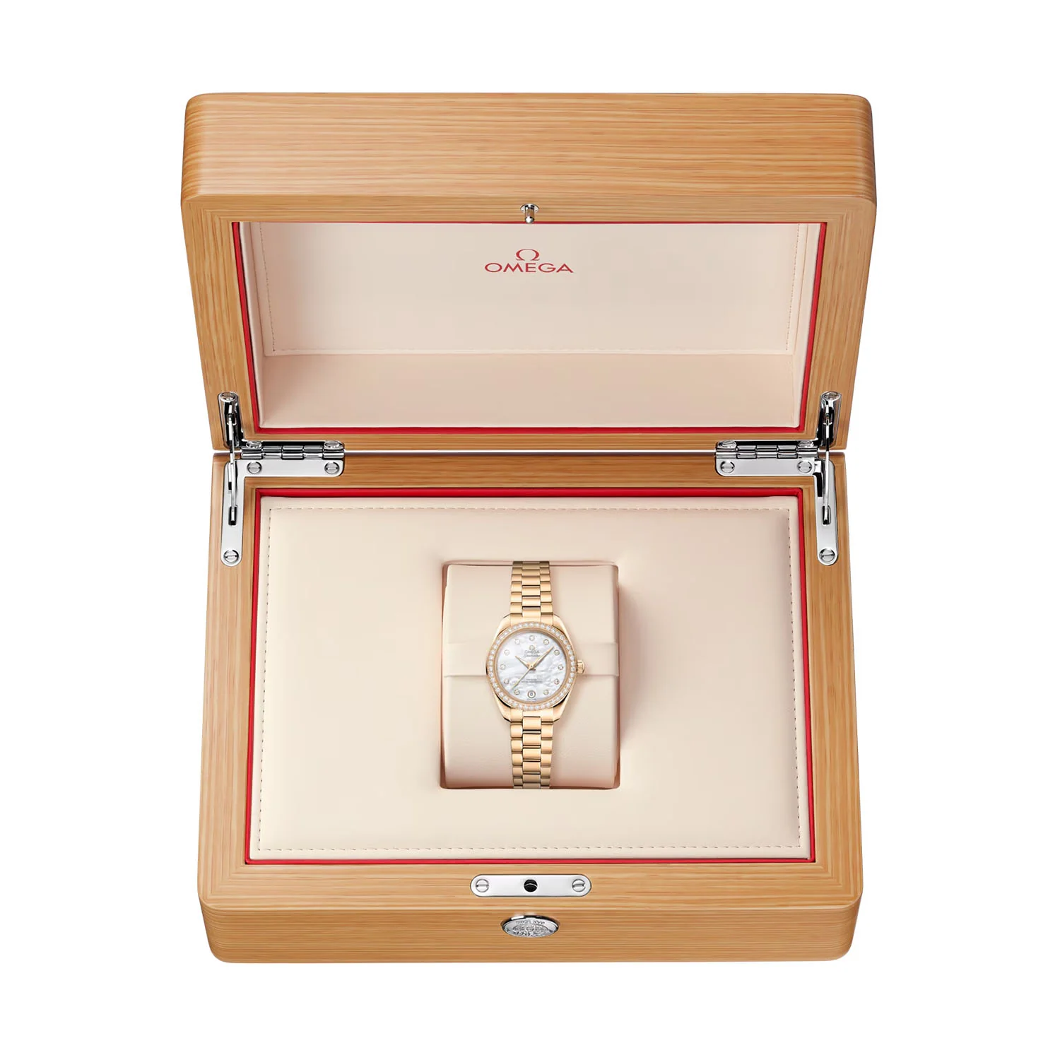 Seamaster Aqua Terra 30mm 18ct Yellow Gold Diamond Set Watch - Image 2