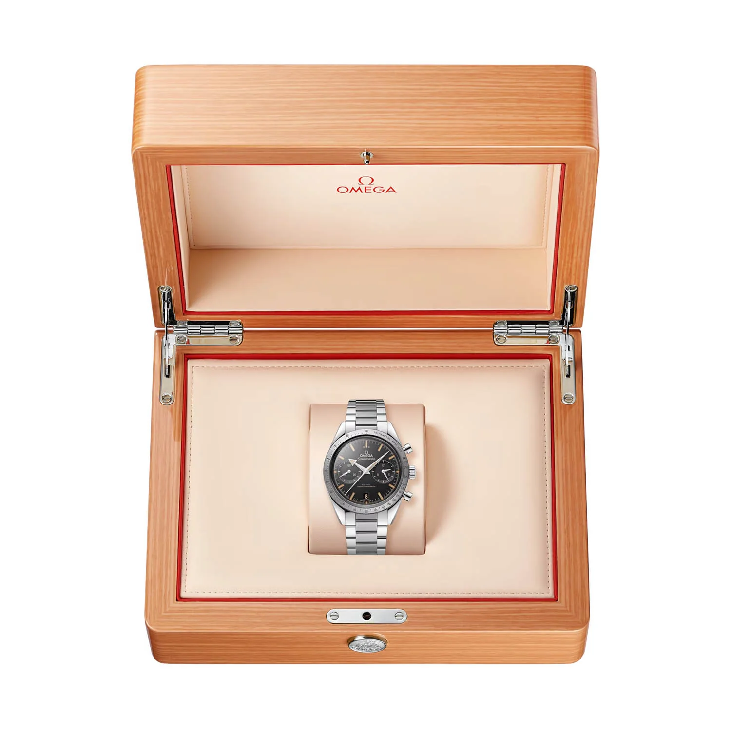 Speedmaster '57 40.5mm Black Dial Chronograph Bracelet Watch - Image 2