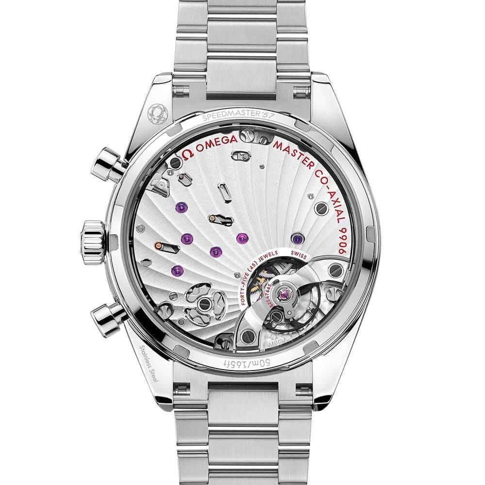 Speedmaster '57 40.5mm Burgundy Dial Chronograph Bracelet Watch - Image 3