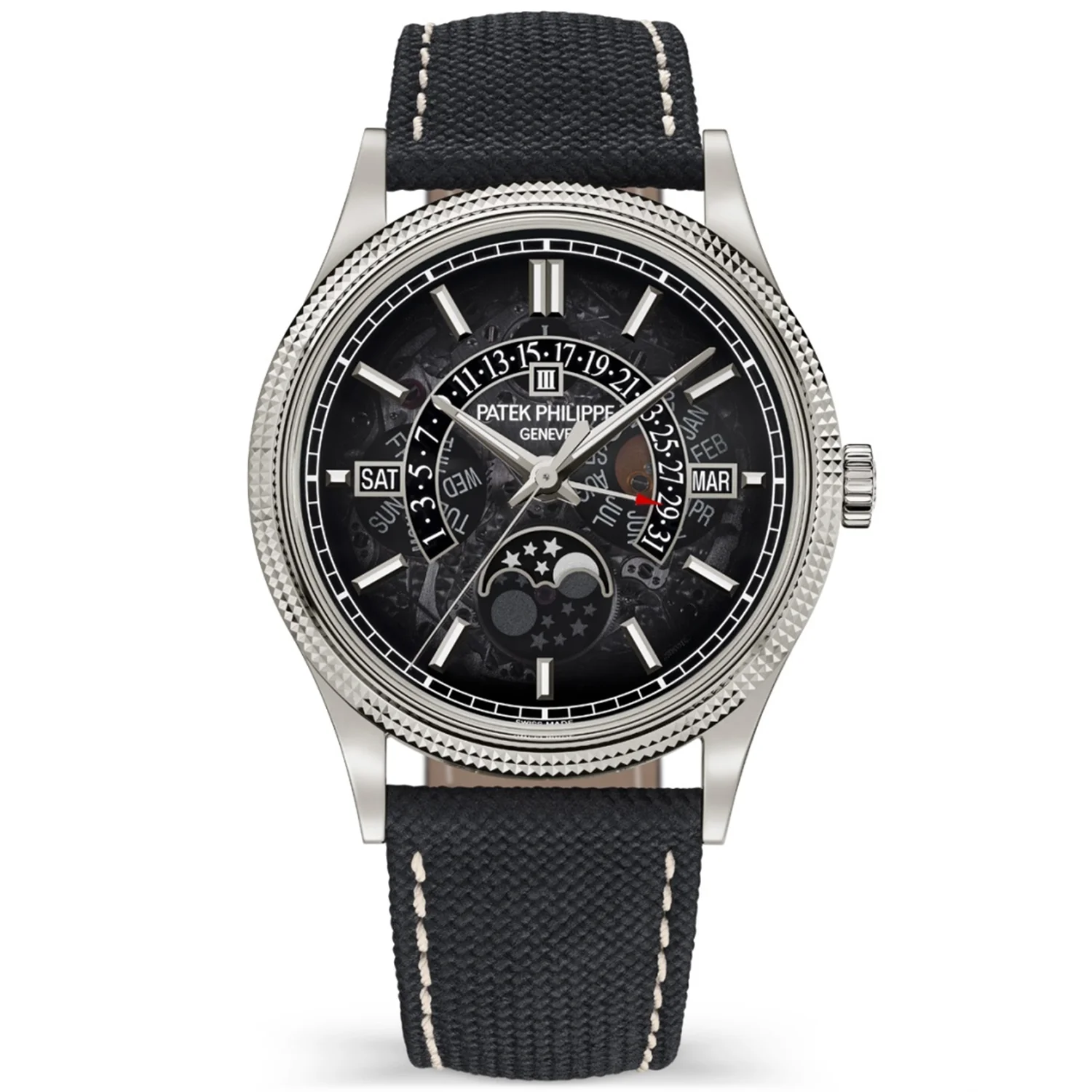 Grand Complications Retrograde Perpetual Calendar Sapphire Dial Watch