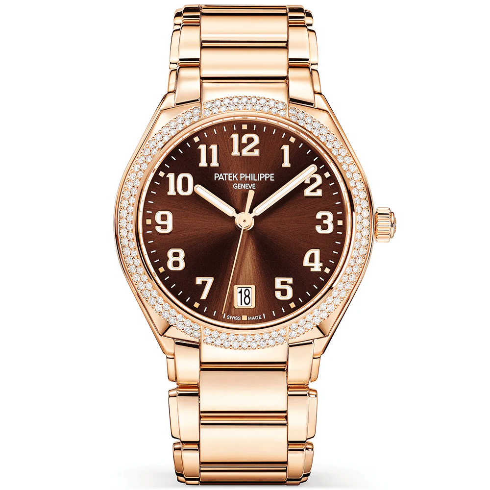 Twenty~4 36mm 18ct Rose Gold & Brown Sunburst Dial Ladies Watch