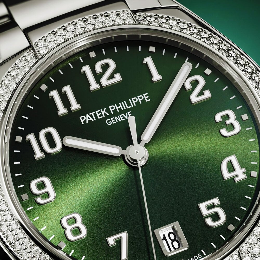 Twenty~4 36mm Olive Green Sunburst Dial & Diamond Bezel Ladies Watch - Image 3