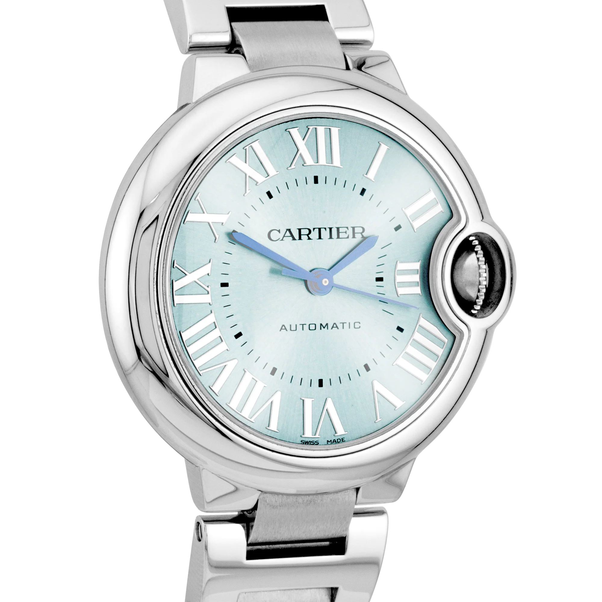 Cartier Ballon Bleu 33mm Ice Blue Dial Ladies Bracelet Watch - Image 2