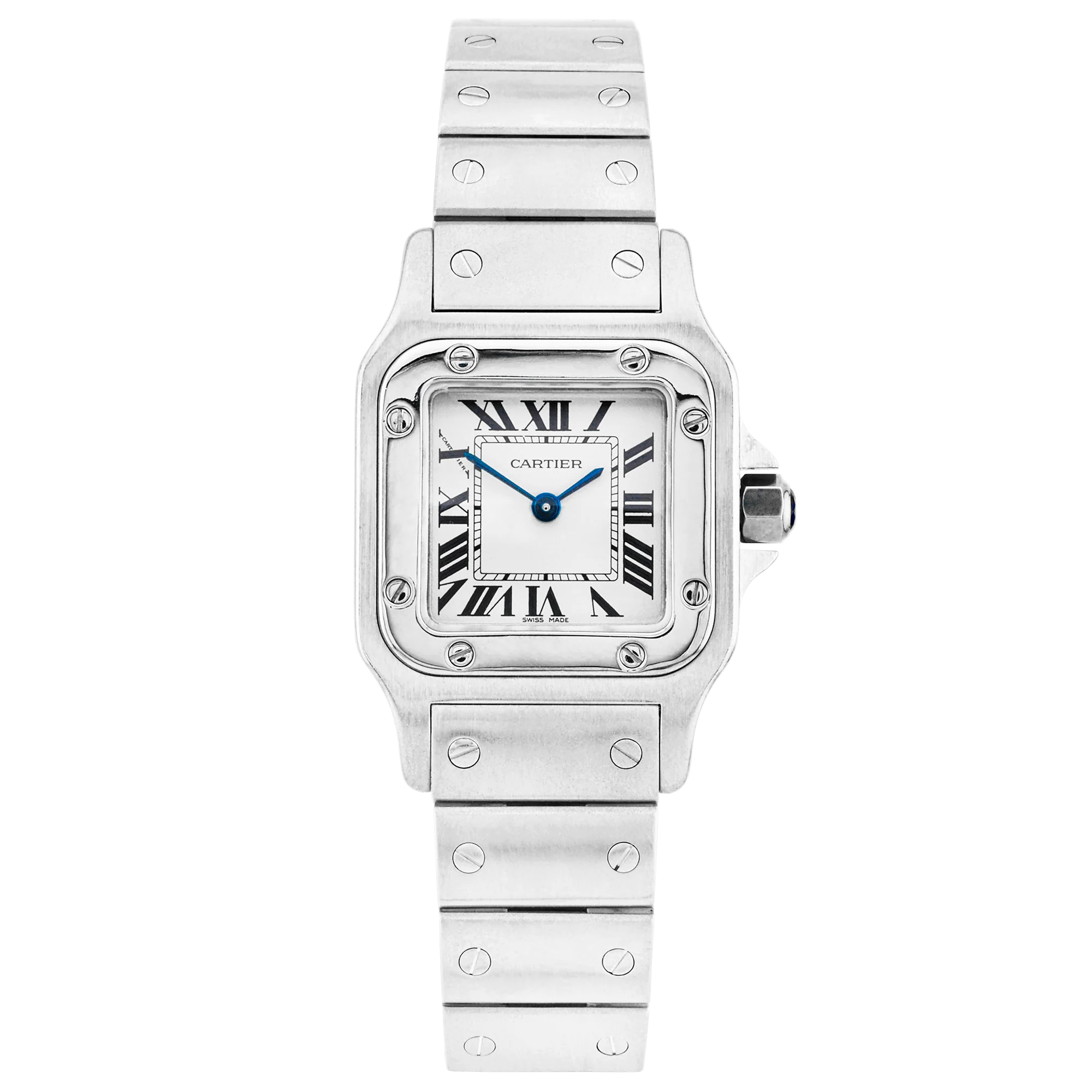 Cartier Santos Galbee Steel Ladies Bracelet Watch (2007)