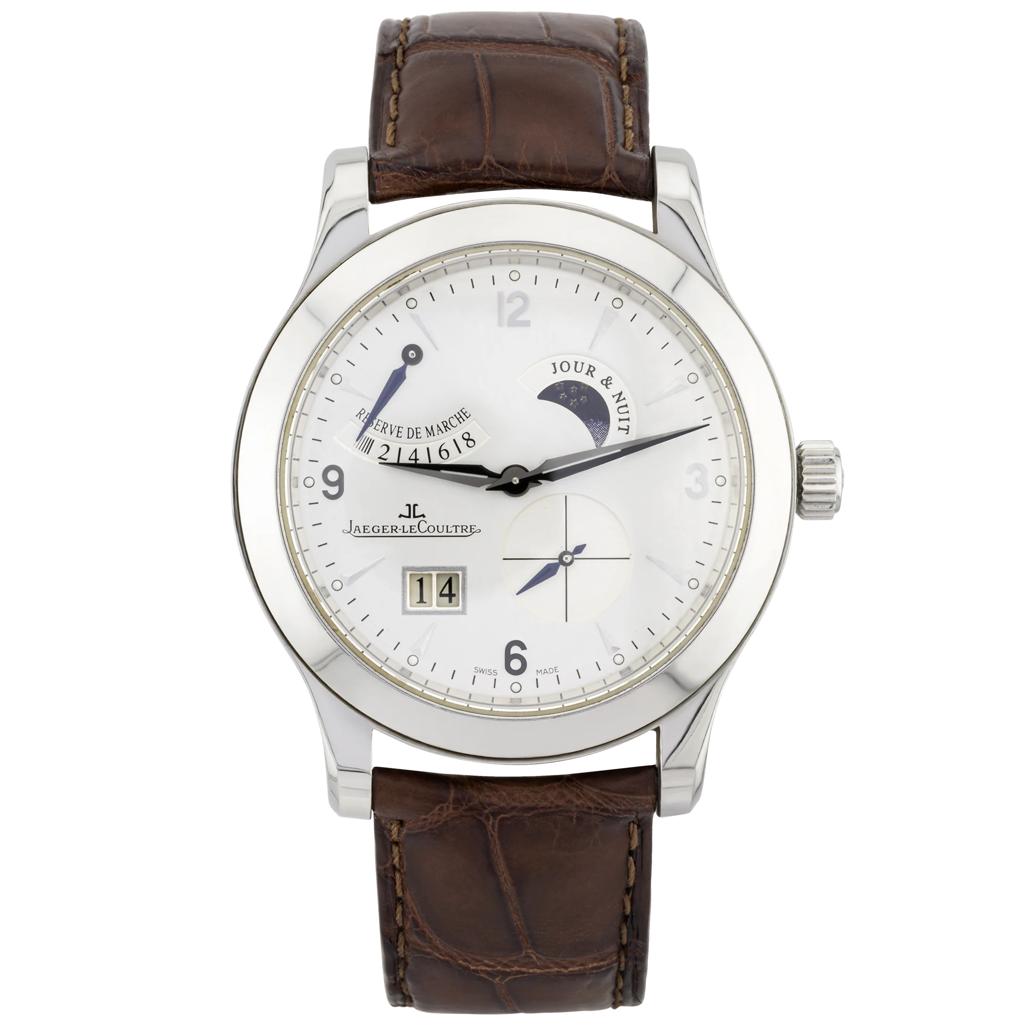 Jaeger LeCoultre Master 8-Days Silver Dial Mens Watch (2008)