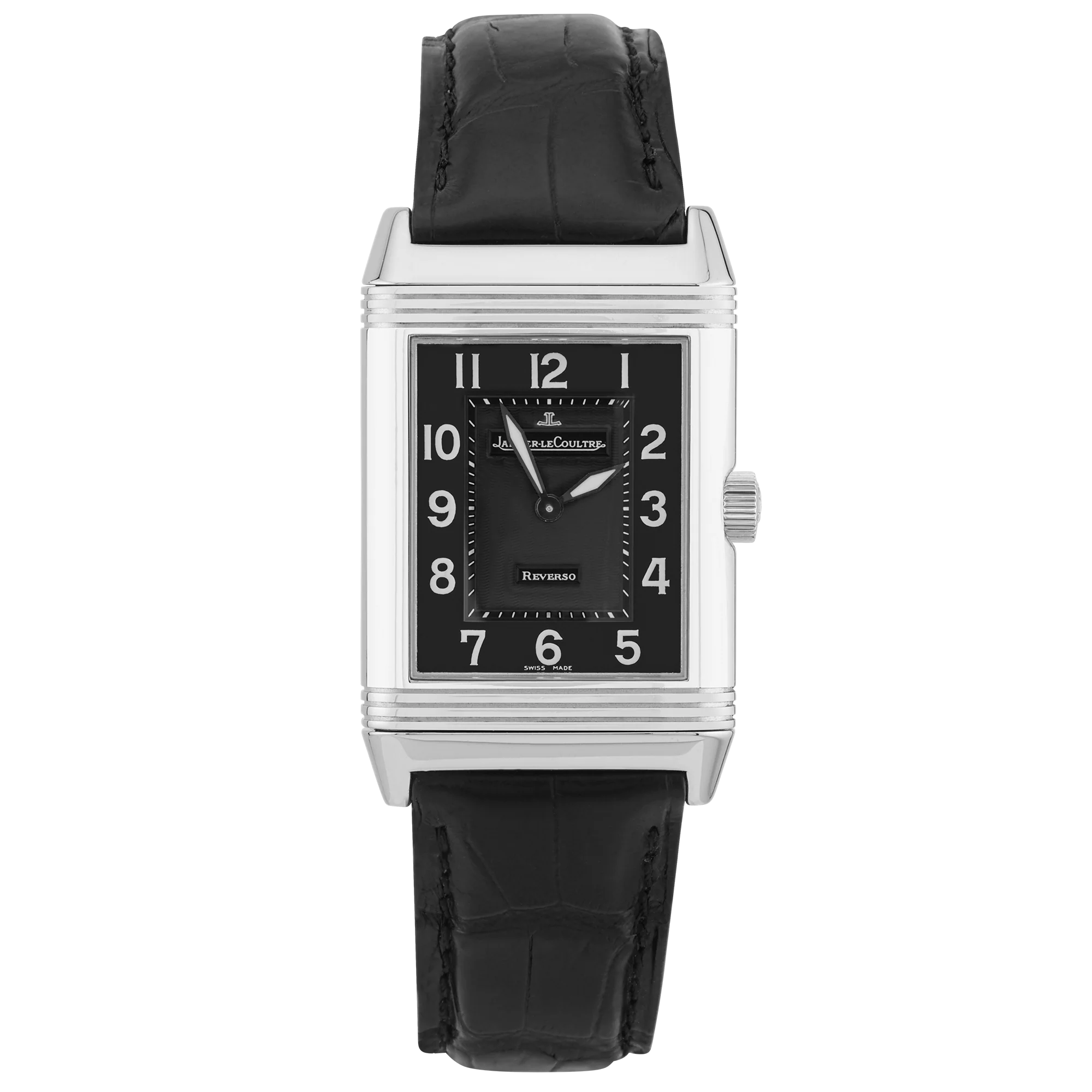 Jaeger LeCoultre Reverso Grand Taille Black Dial Quartz Watch