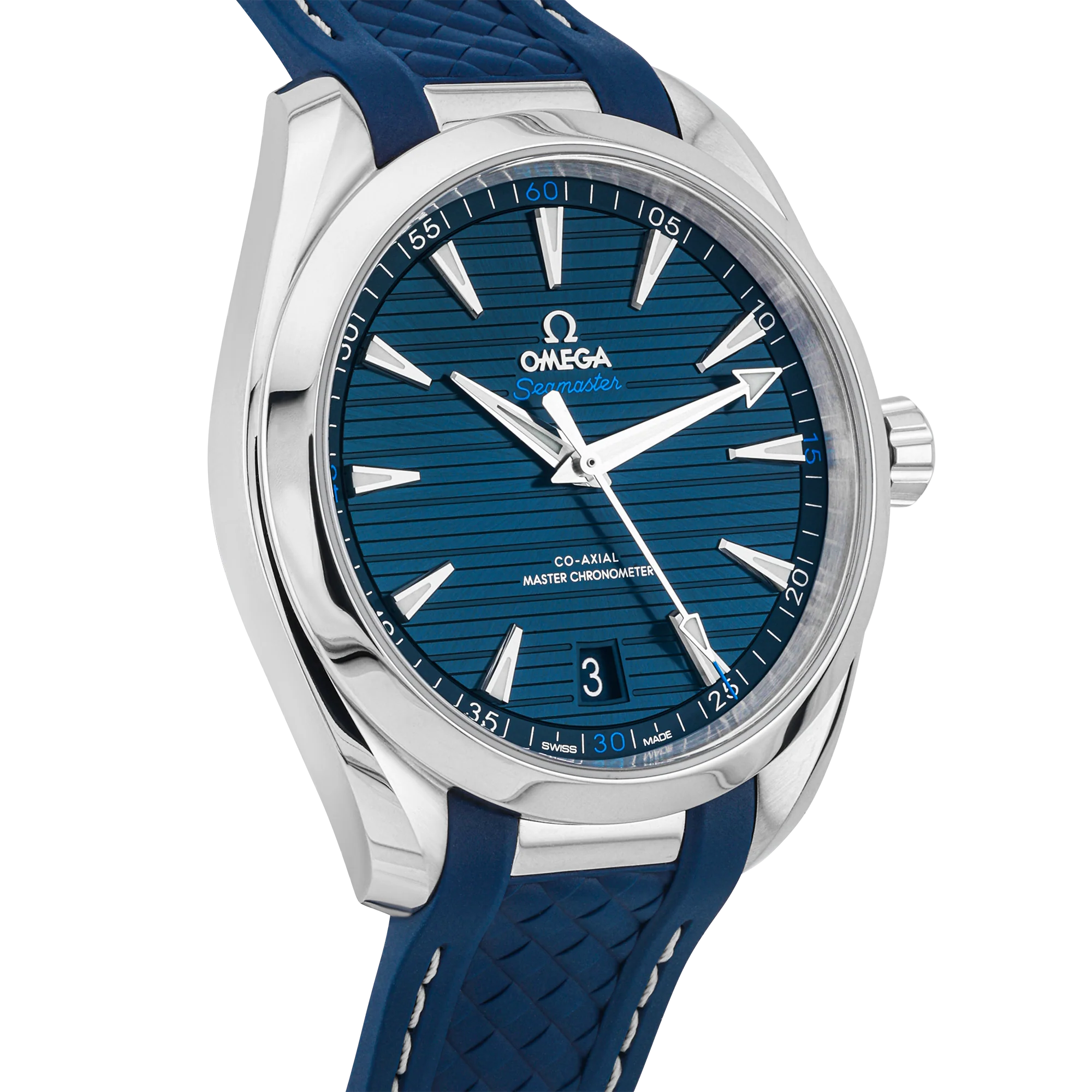 OMEGA Seamaster Aqua Terra 150m Blue Dial Strap Watch (2020) - Image 2