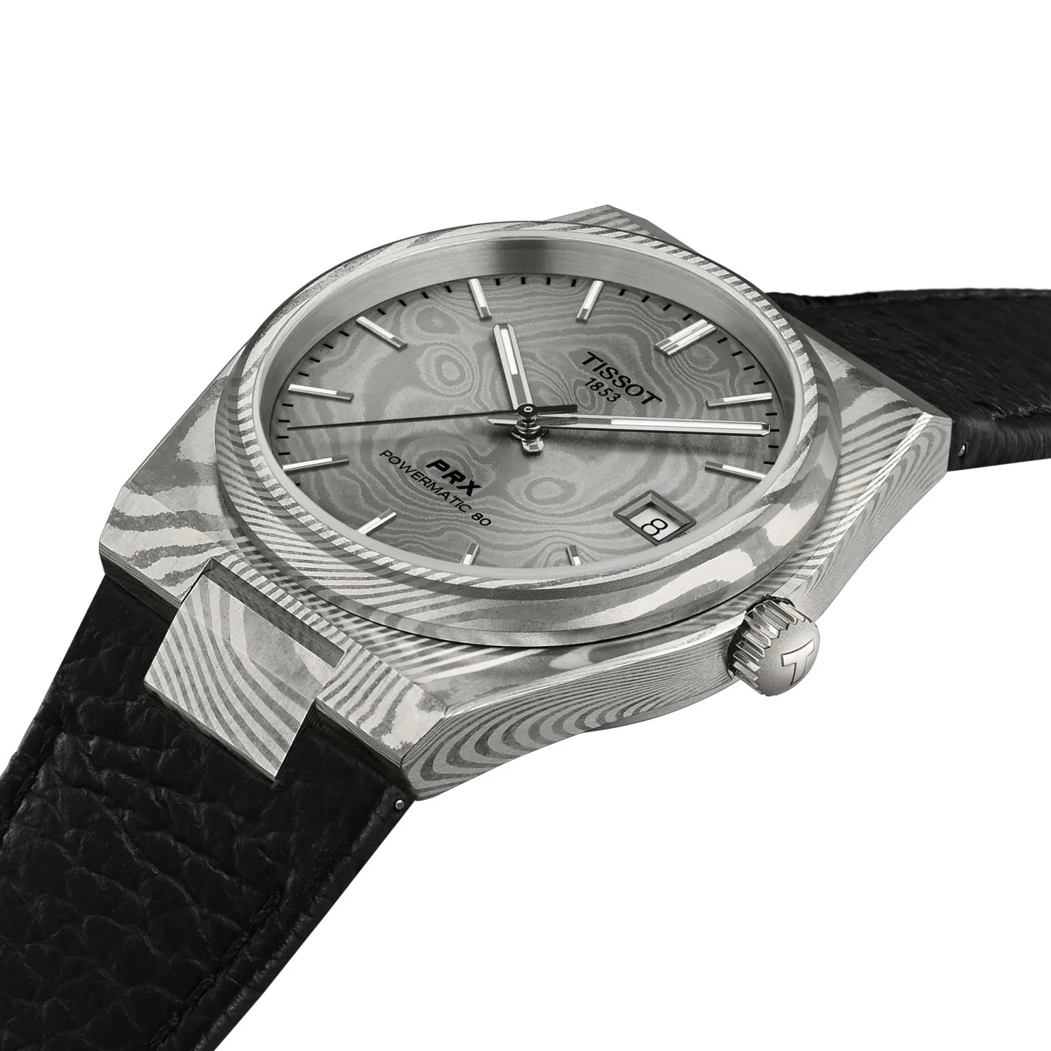 PRX Damascus 38mm Powermatic 80 Automatic Strap Watch - Image 3