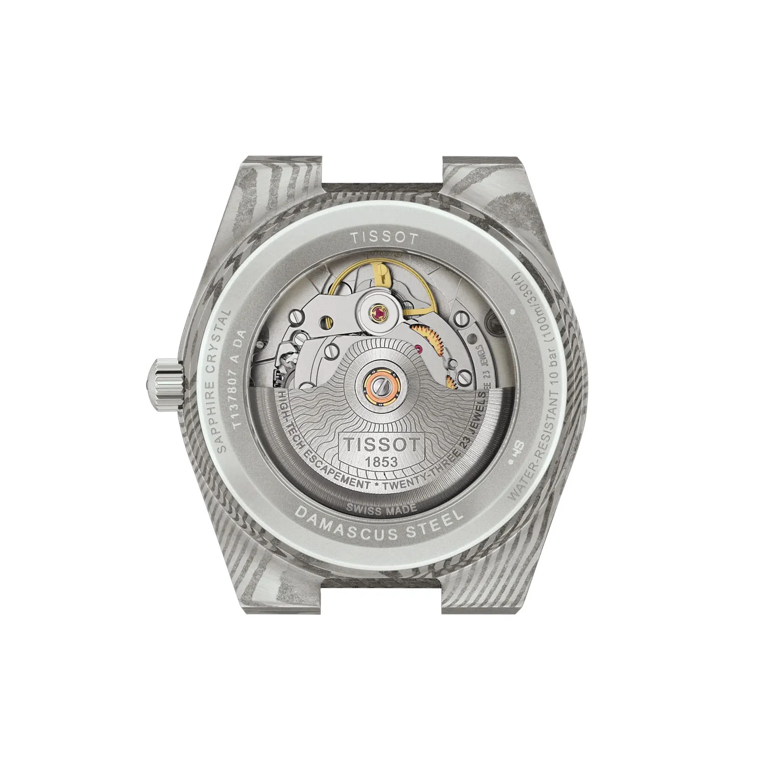 PRX Damascus 38mm Powermatic 80 Automatic Strap Watch - Image 5