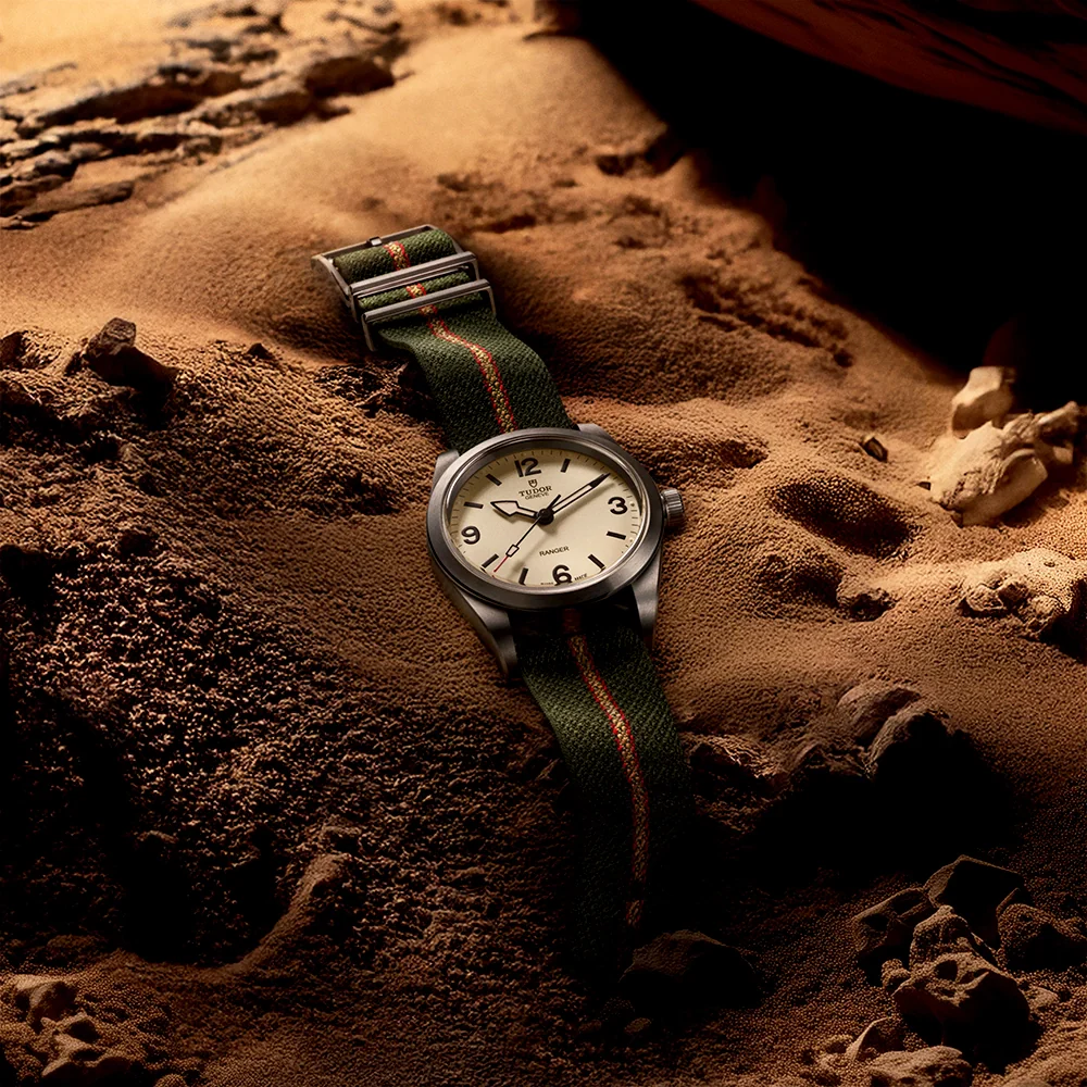 Ranger 36mm Beige Domed Dial Automatic NATO Strap Watch - Image 2