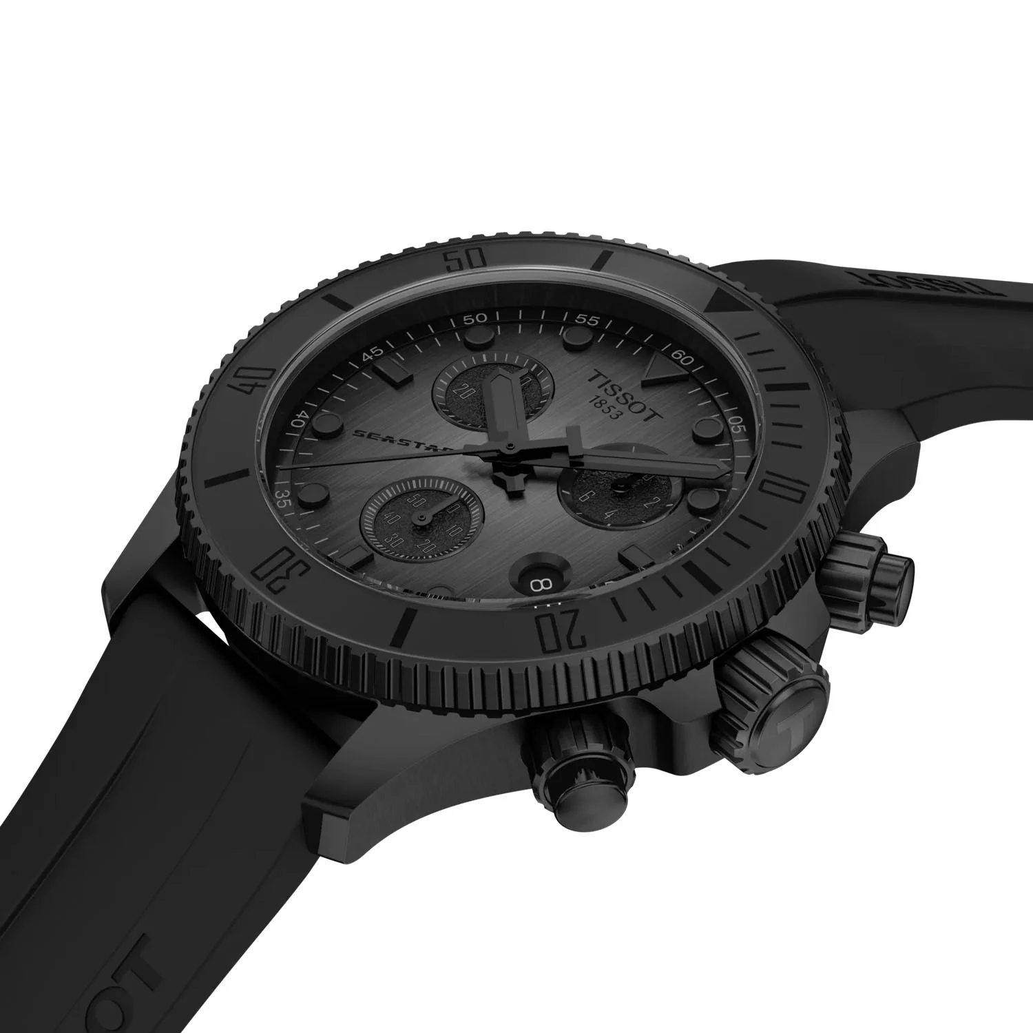 Seastar 38mm Steel Black PVD Quartz Strap Watch - Image 4
