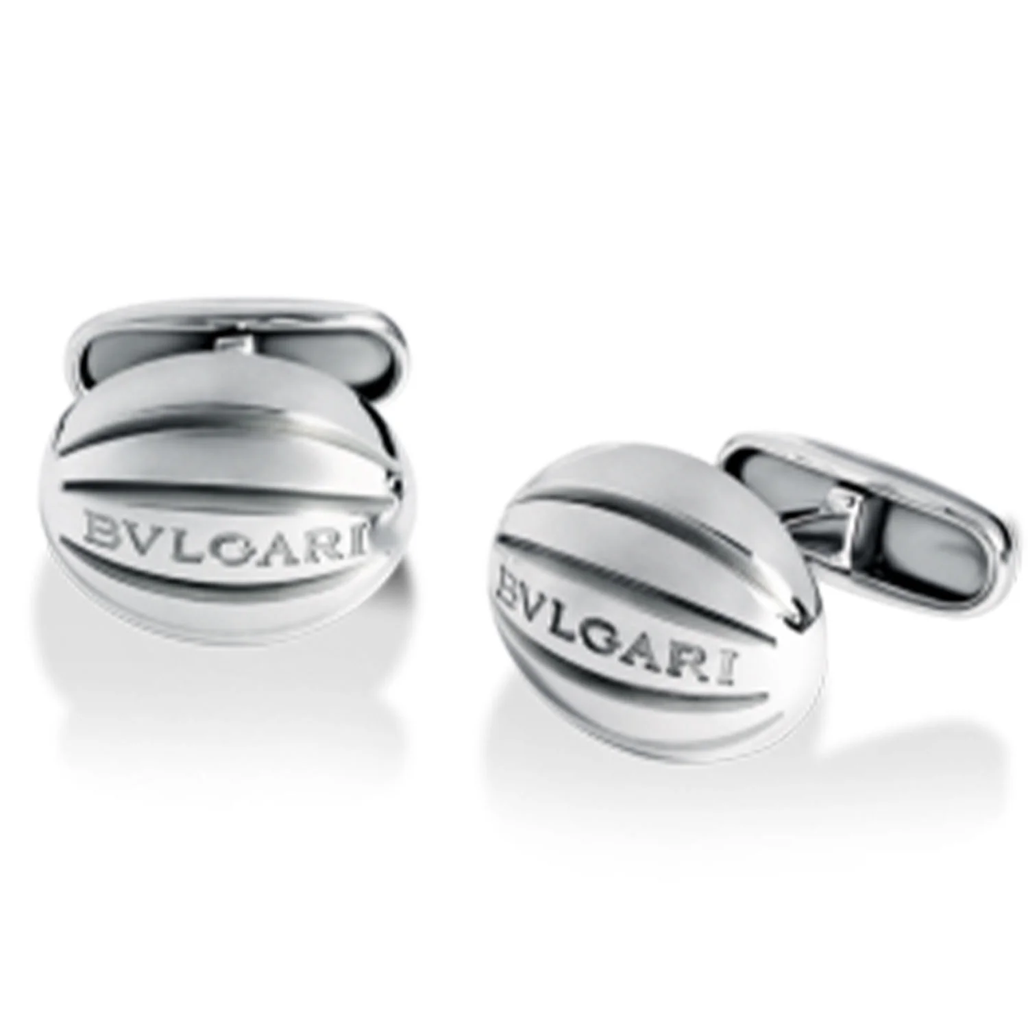 Silver Rugby Ball Shape Cufflinks