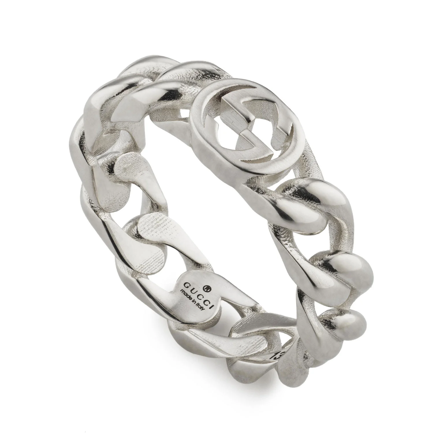 Sterling Silver Interlocking Chain Link 5mm Ring