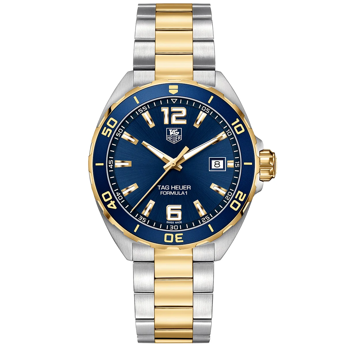 Formula 1 41mm Two-Tone Blue Dial Mens Bracelet Watch