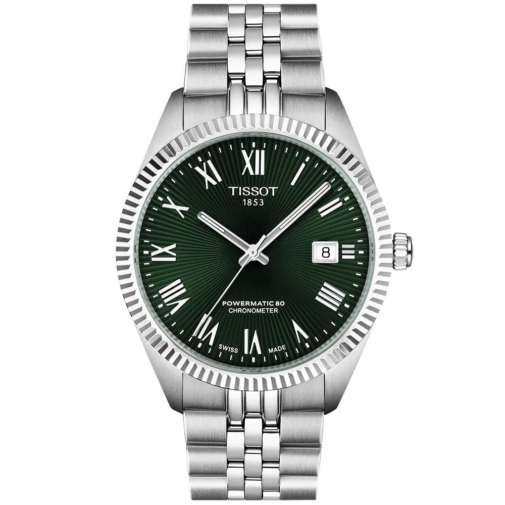 Ballade 39mm Green Dial Powermatic 80 Automatic Bracelet Watch