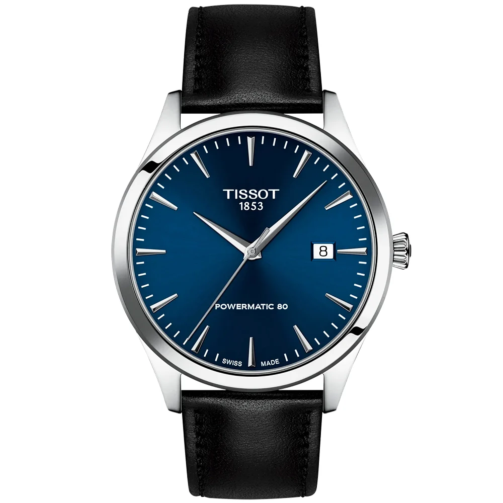 Classic Dream 40mm Blue Index Dial Automatic Strap Watch