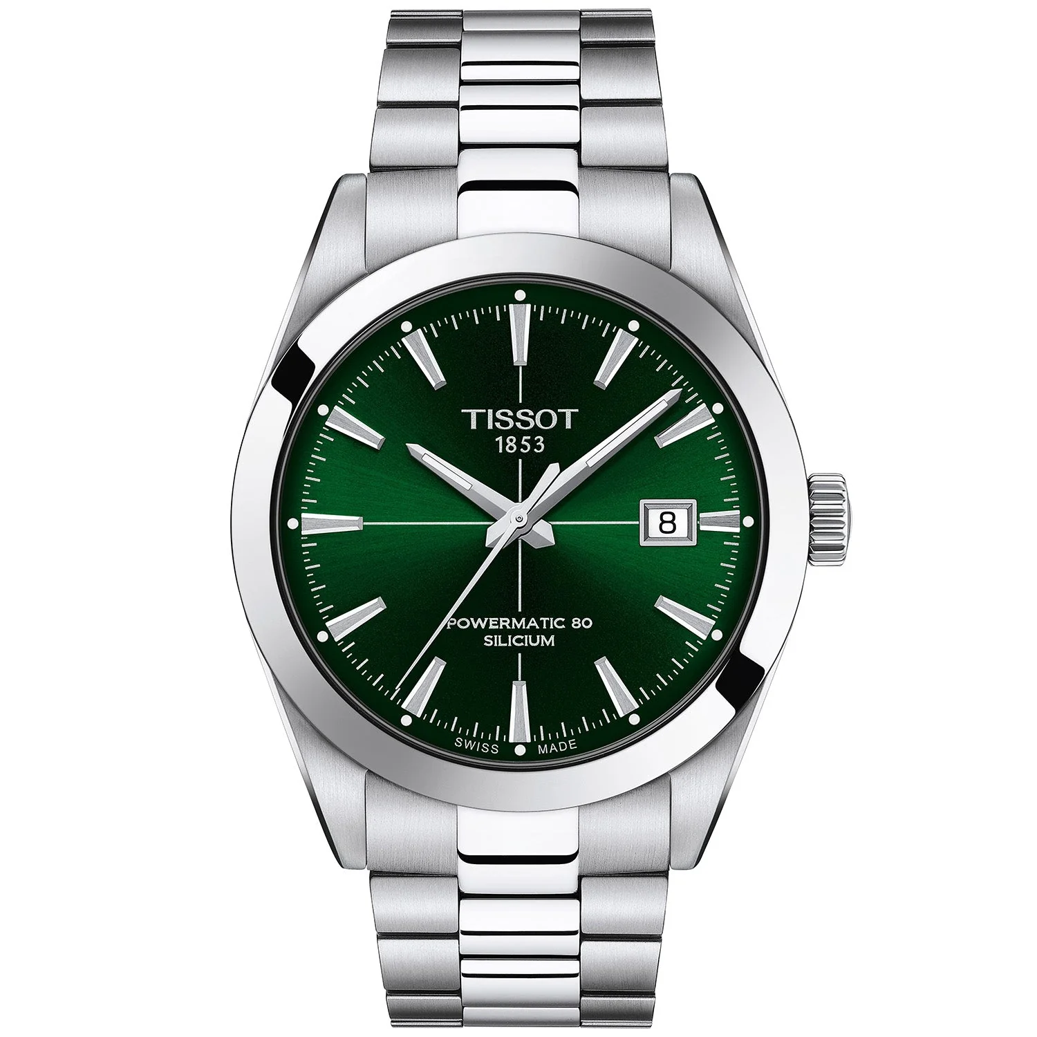 Gentleman Steel 40mm Green Dial Automatic Bracelet Watch - Image 4