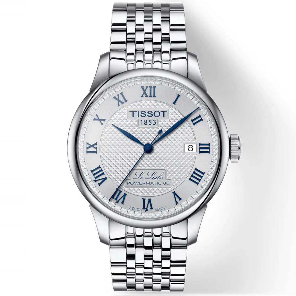 Le Locle 39mm Silver Dial Automatic Braclet Watch