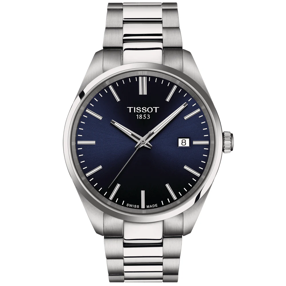 PR 100 Steel 40mm Men's Quartz Blue Dial Bracelet Watch