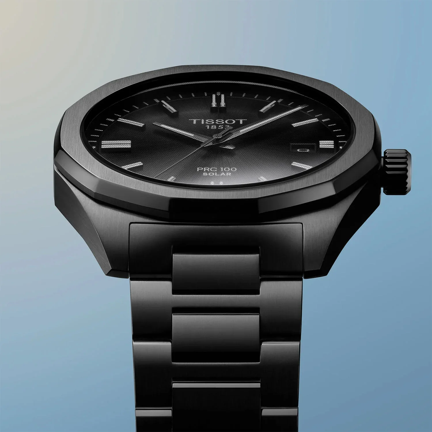 PRC 100 Solar Quartz 39mm Men's Bracelet Watch - Image 7