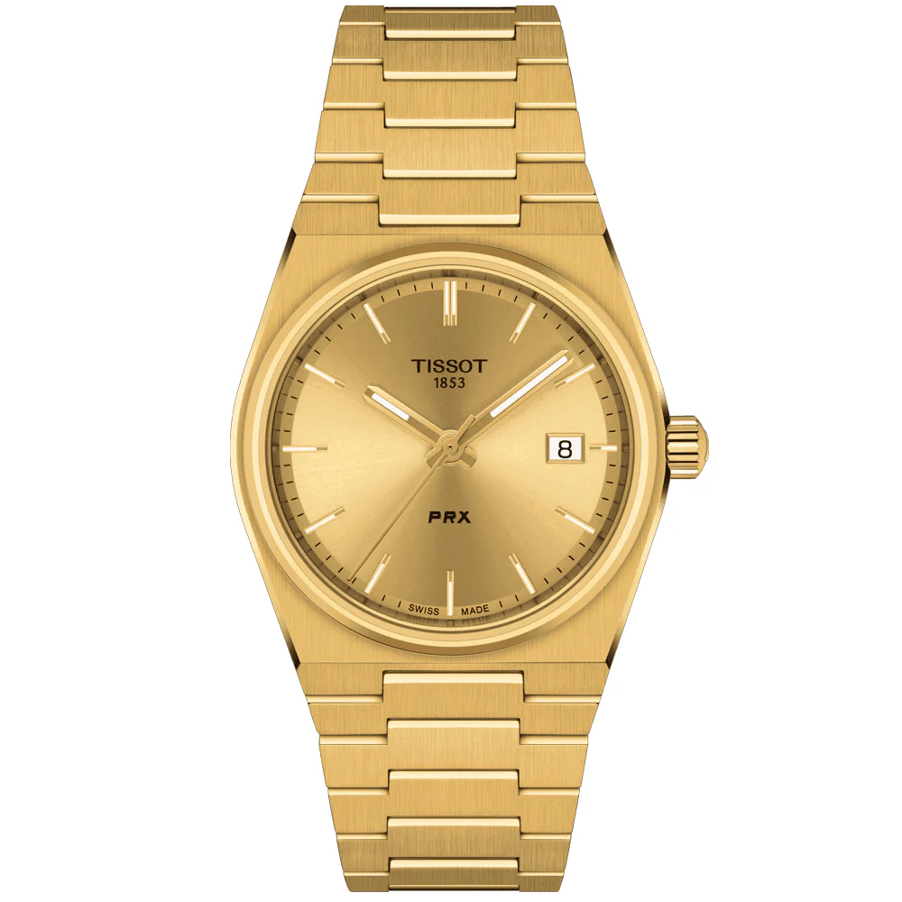 PRX 35mm Yellow Gold PVD Quartz Bracelet Watch