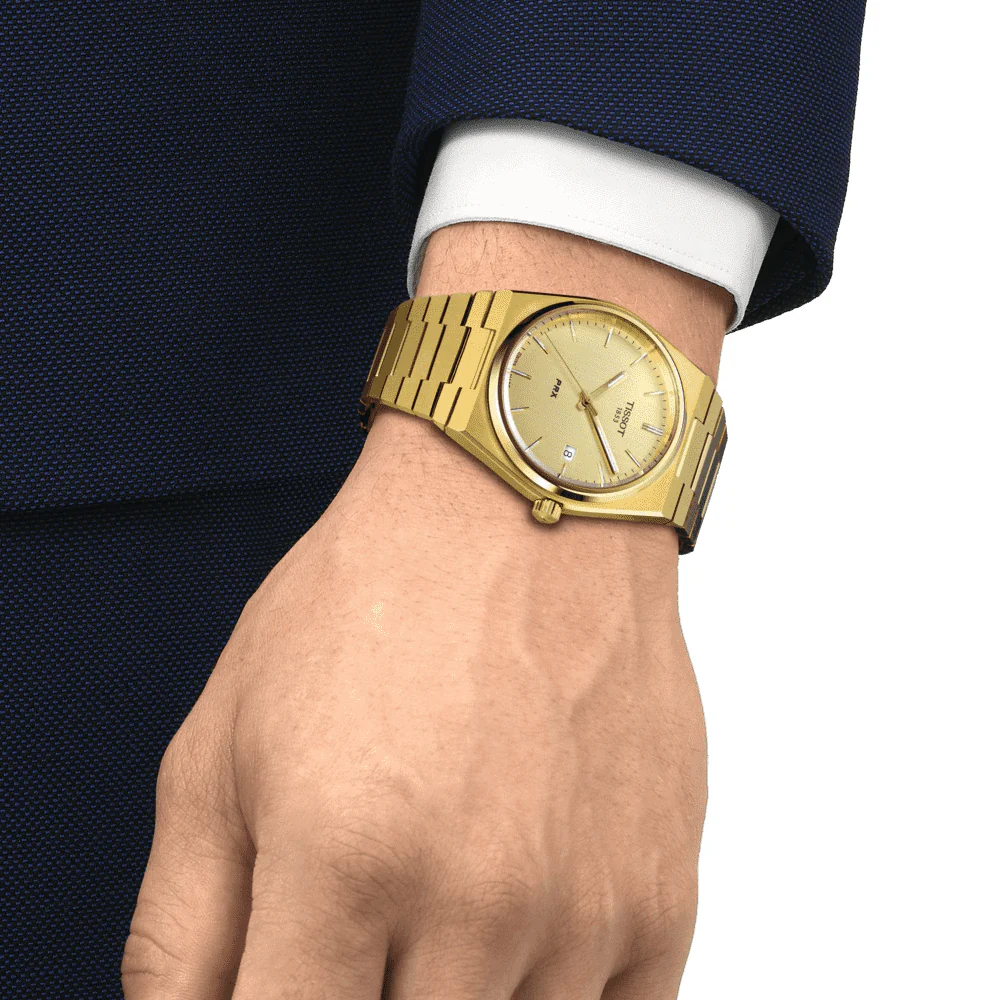 PRX 40mm Yellow Gold PVD Quartz Bracelet Watch - Image 2