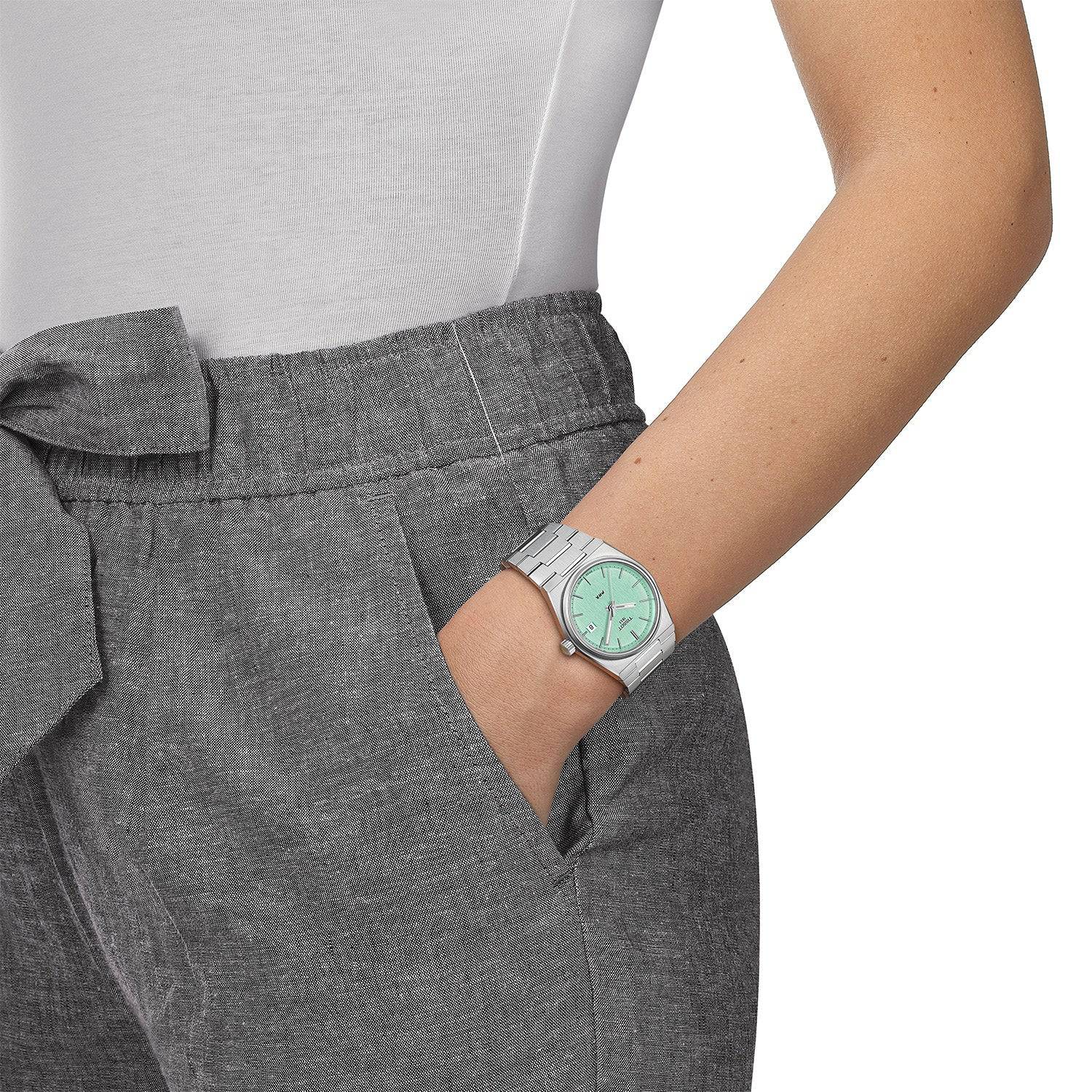PRX Steel 35mm Mint Green Dial Quartz Ladies Bracelet  Watch - Image 2