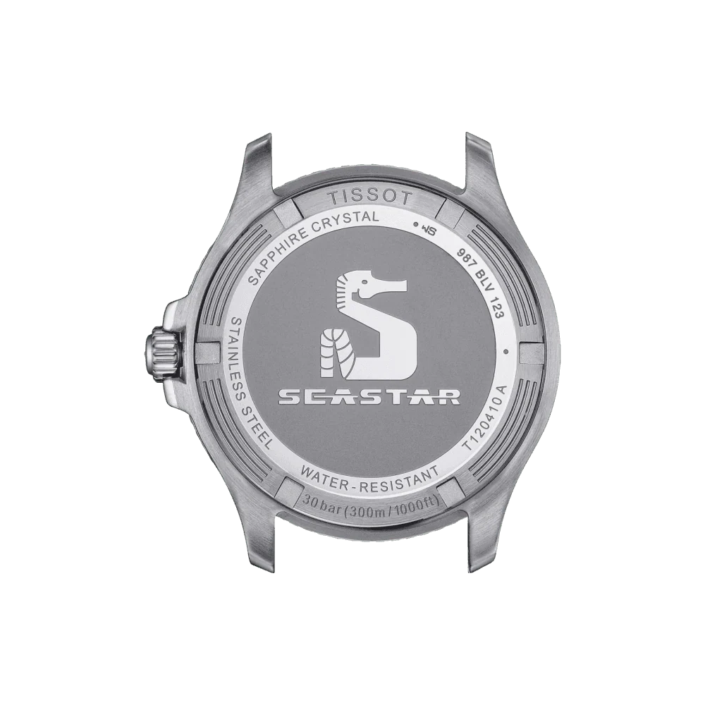 Seastar 1000 40mm Black Dial & Bezel Quartz Bracelet Watch - Image 4