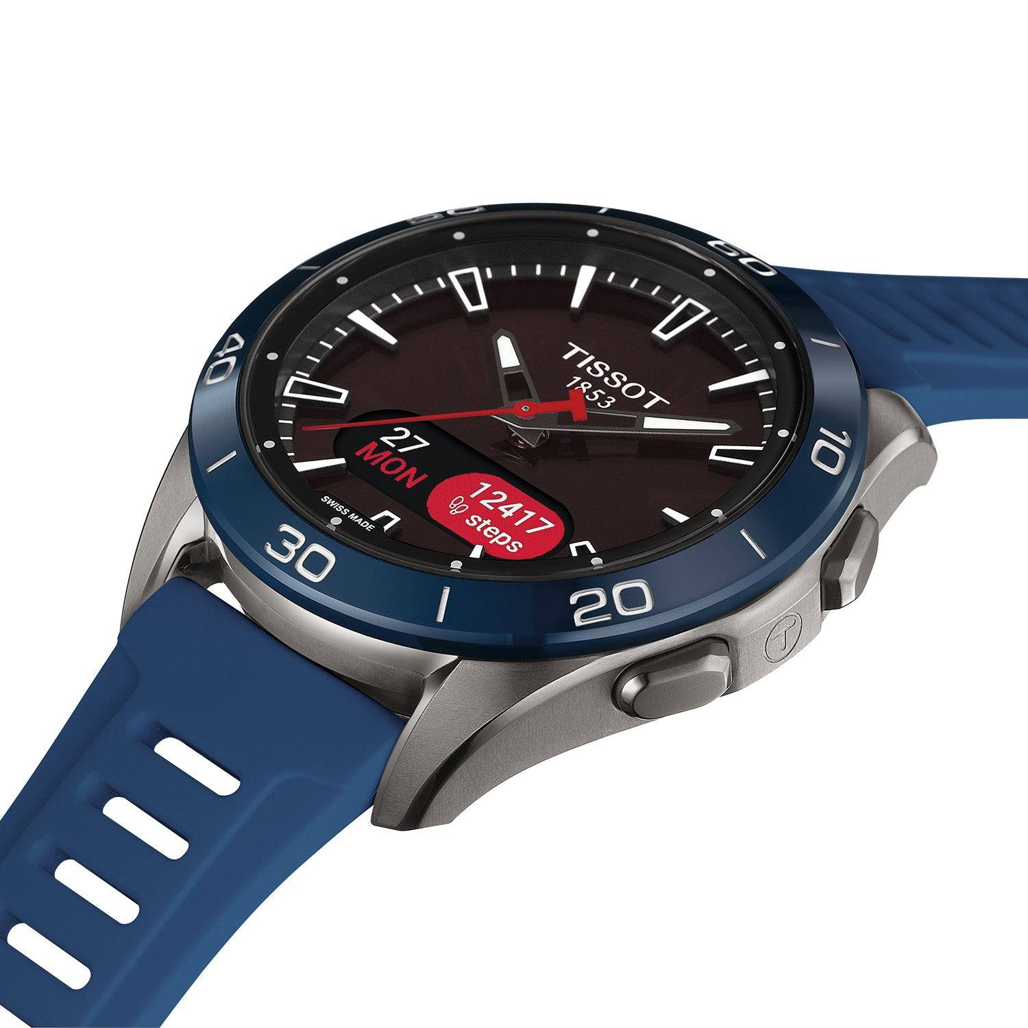 T-Touch Connect Sport 43.75mm Titanium Men's Strap Watch - Image 6