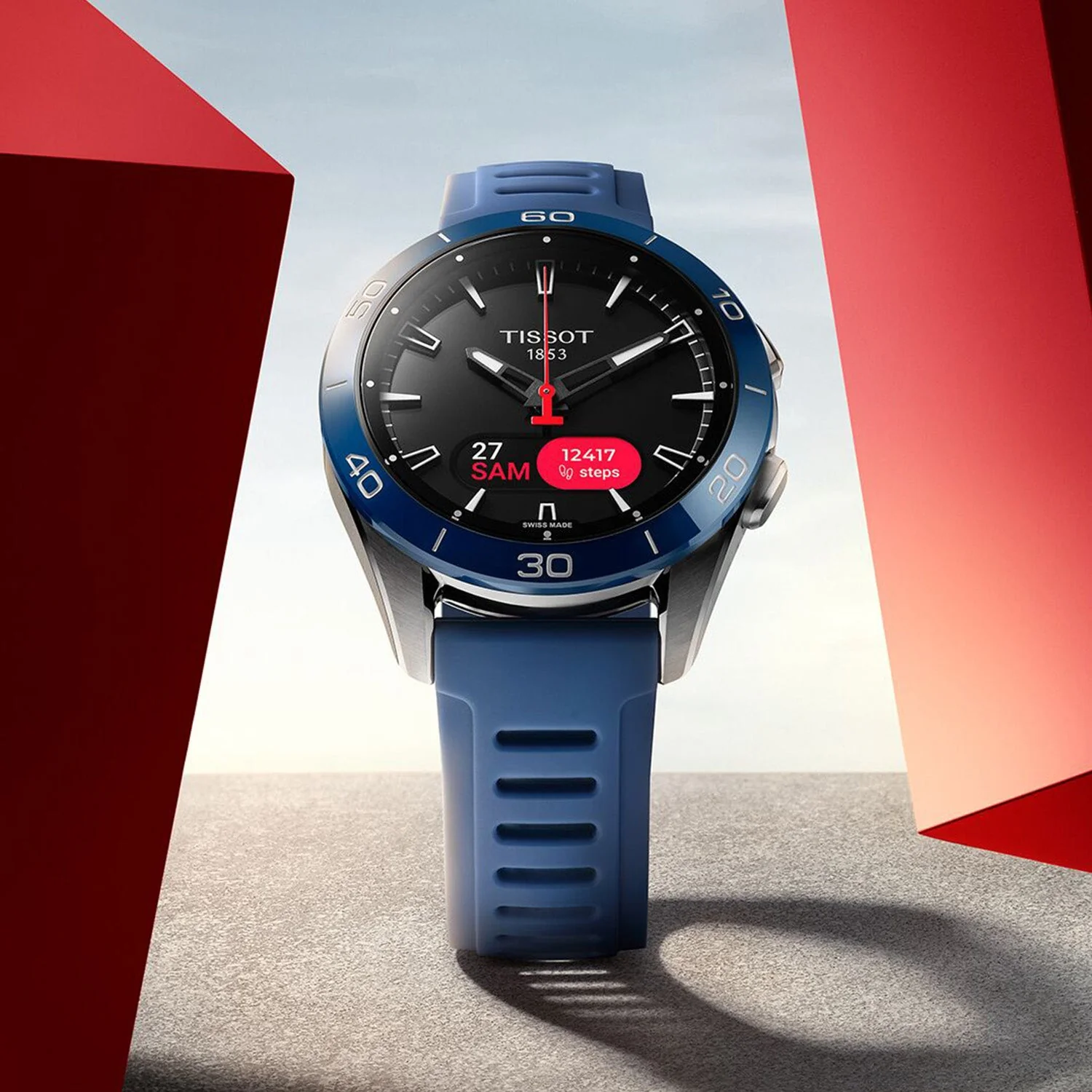 T-Touch Connect Sport 43.75mm Titanium Men's Strap Watch - Image 7