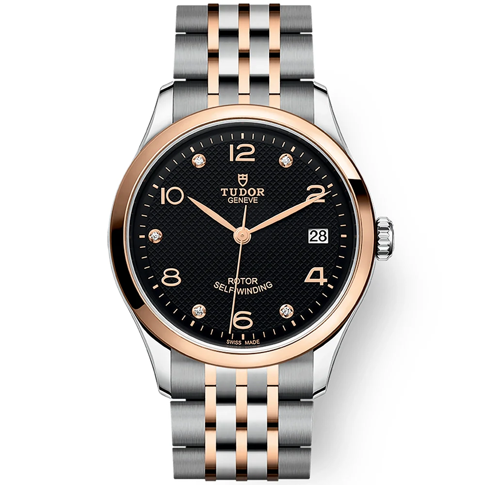 1926 36mm Two-Tone Black Diamond Dial Automatic Watch