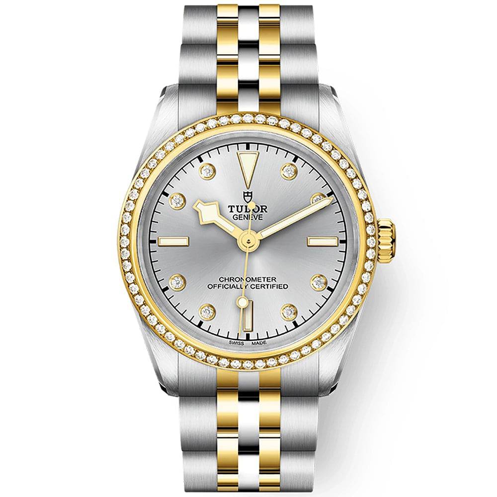 Black Bay One 31mm S&G Diamond Set Silver Dial Automatic Bracelet Watch