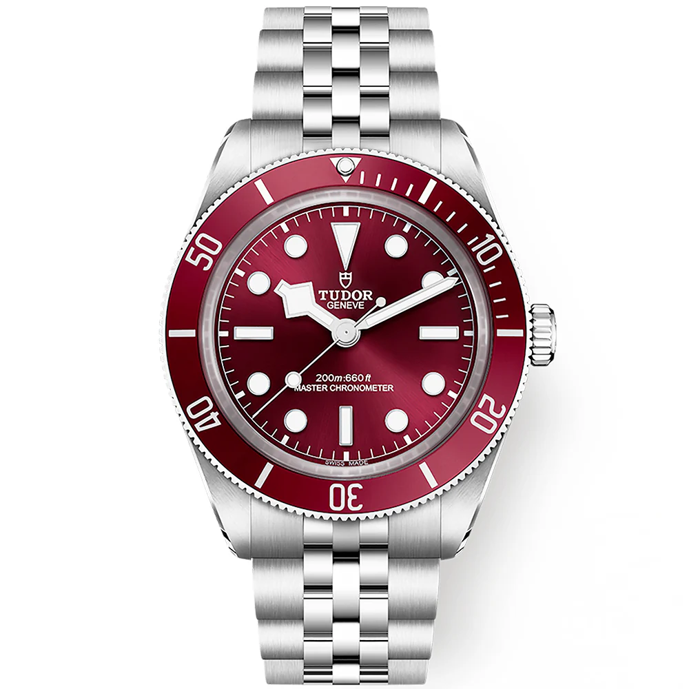 Black Bay 58 Burgundy Red Dial & Bezel Five-Link Bracelet Watch