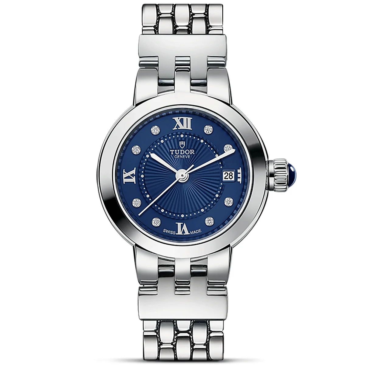 Clair de Rose 26mm Blue Diamond Dial Ladies Bracelet Watch