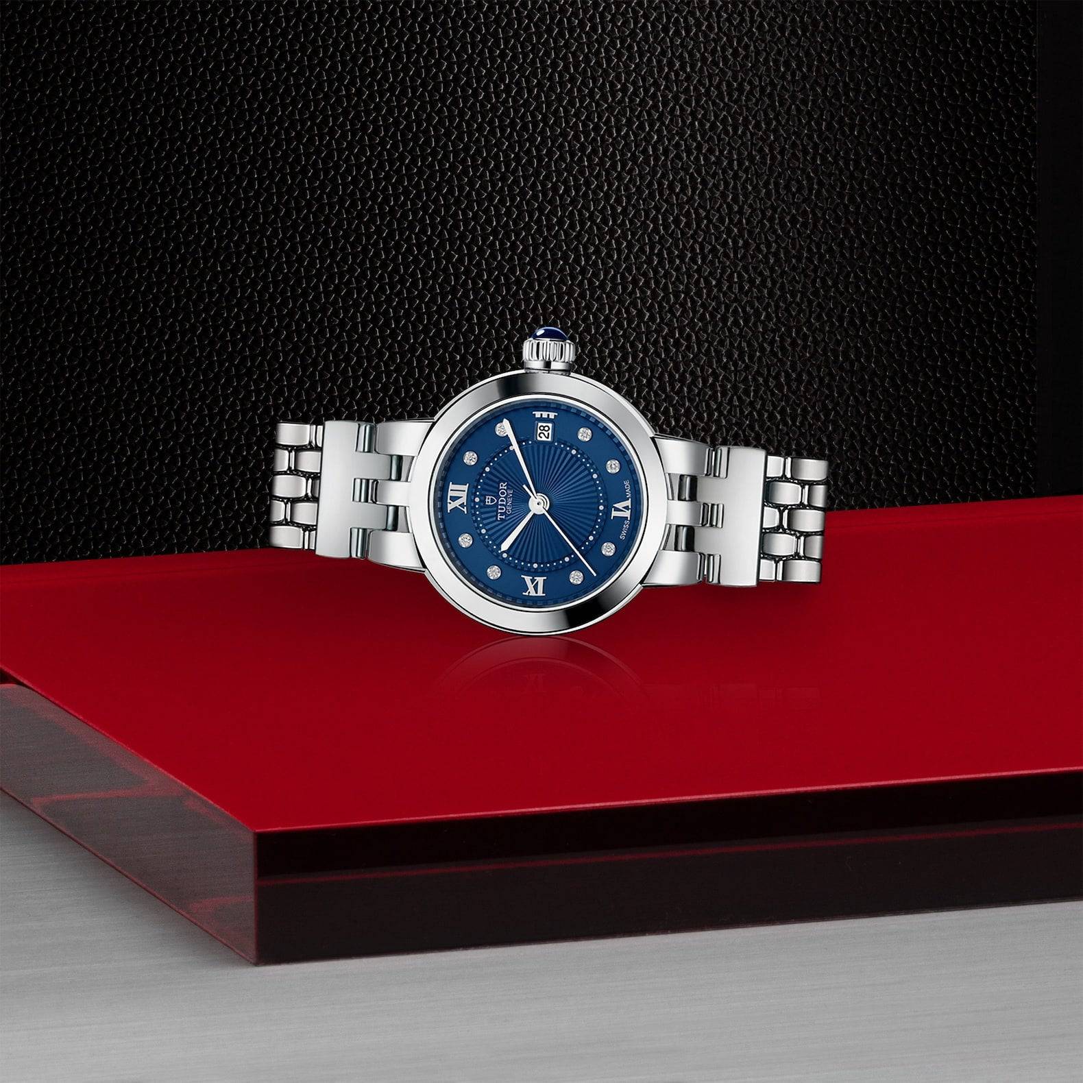 Clair de Rose 26mm Blue Diamond Dial Ladies Bracelet Watch - Image 3