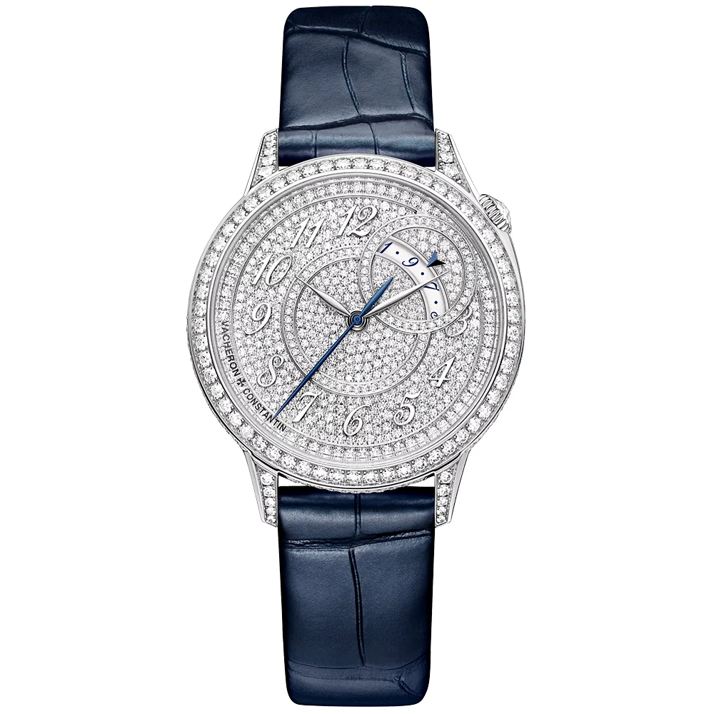 Egerie Self-Winding 18ct White Gold Diamond Set Ladies Strap Watch
