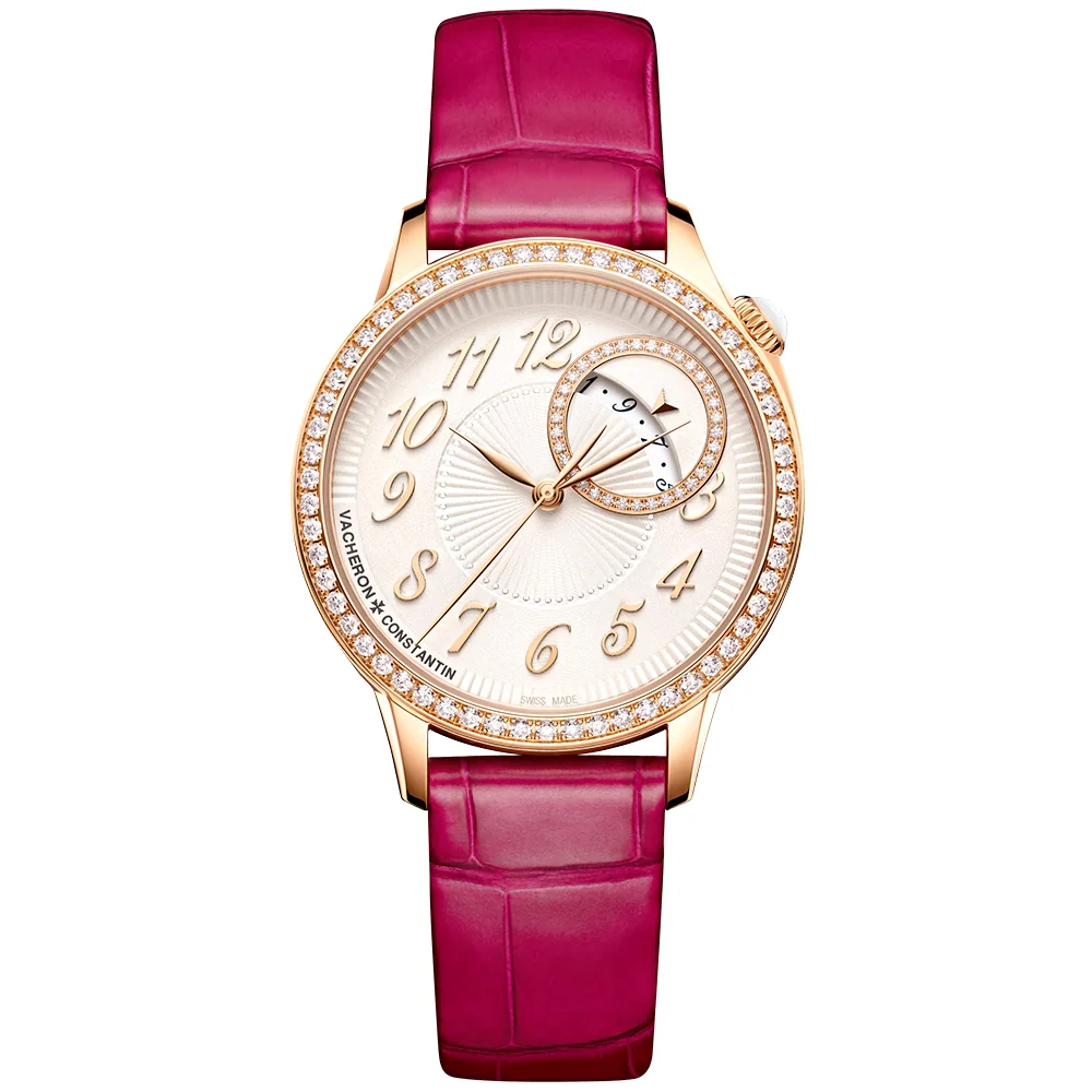 Egerie Self-Winding 18ct Pink Gold Diamond Set Ladies Strap Watch