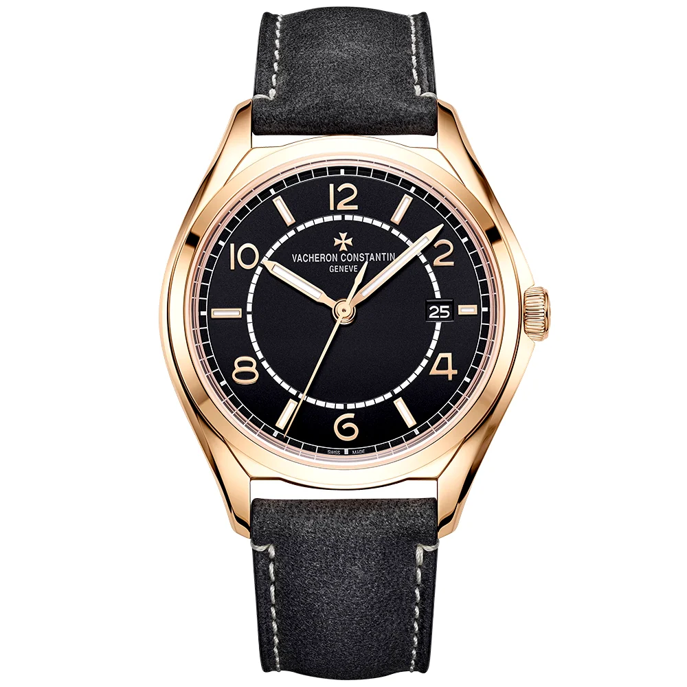 Fiftysix Self-Winding 40mm 18ct Pink Gold Black Dial Watch