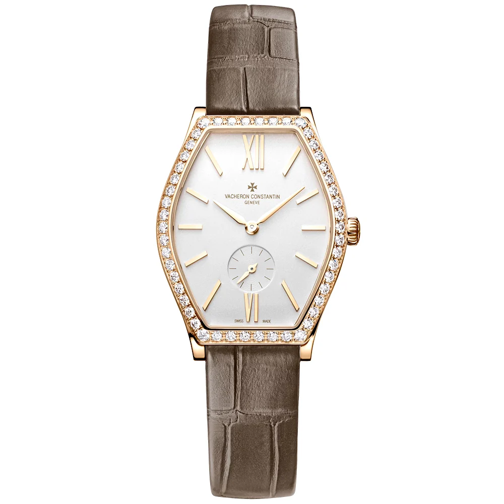 Malte Manual-Winding 18ct Pink Gold Diamond Set Ladies Strap Watch