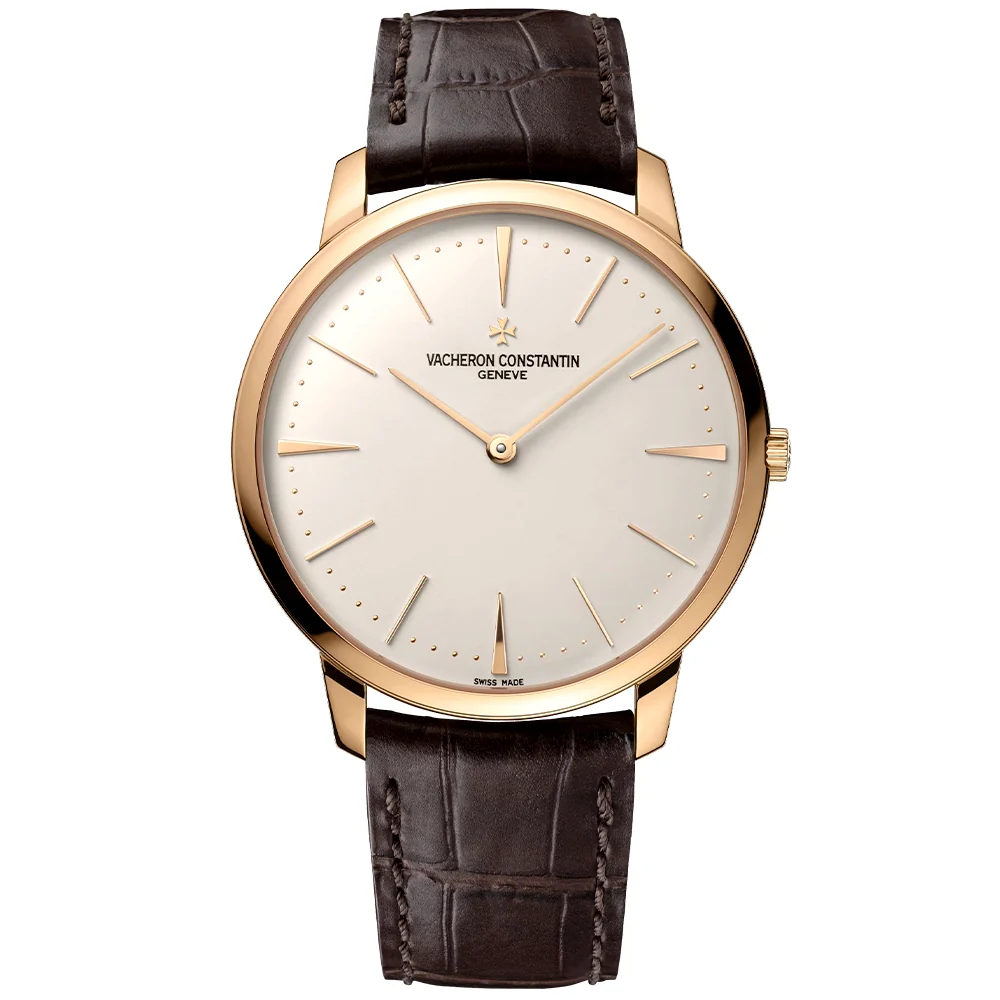 Patrimony Manual-Winding 18ct Pink Gold Mens Silver Dial Watch