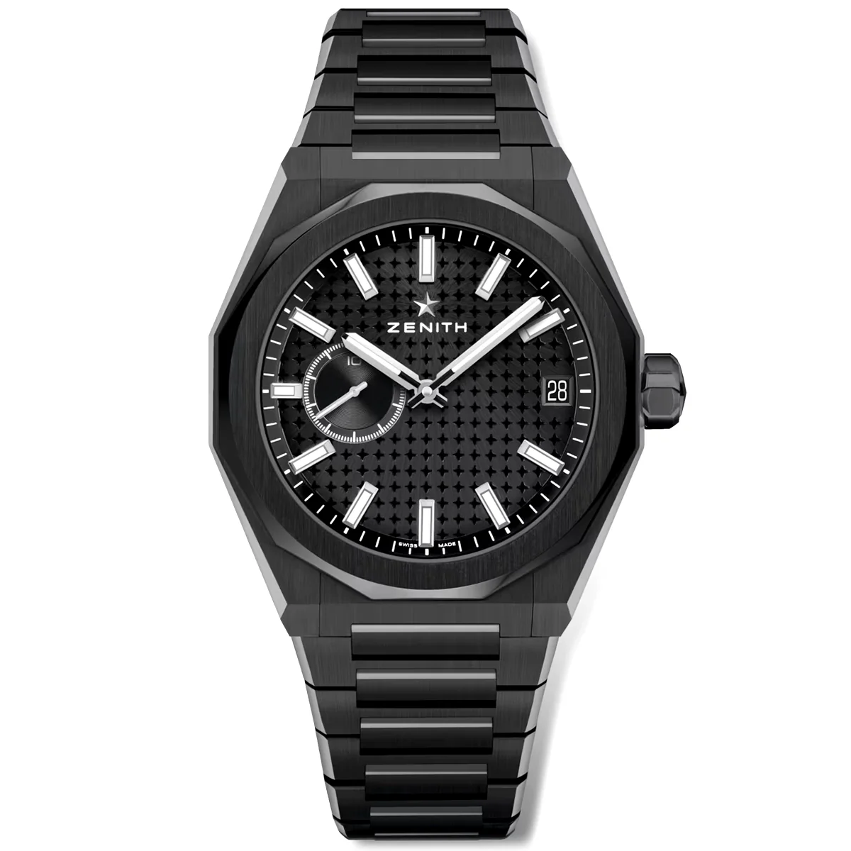DEFY Skyline 41mm Black Ceramic Men's Automatic Bracelet Watch